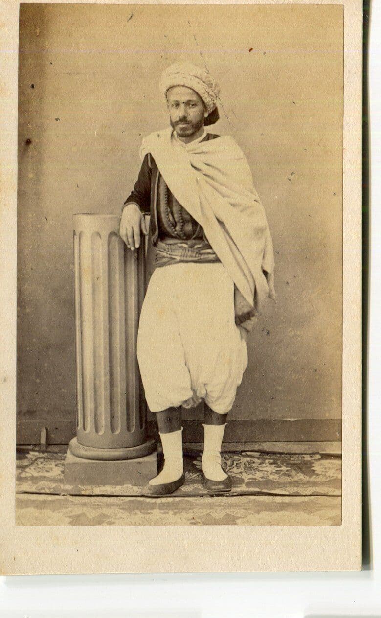 CDV Vintage Photograph Orientalist Man Portrait, Alary & Geiser c.1870