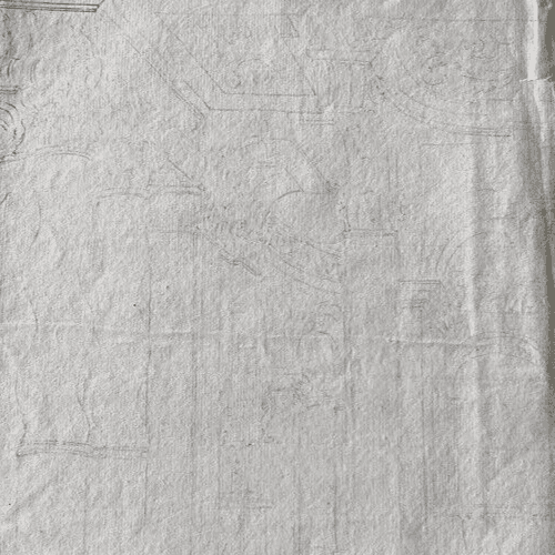 Antique Old Drawing 18th century Original Architecture Decoration Ornamentation image 4