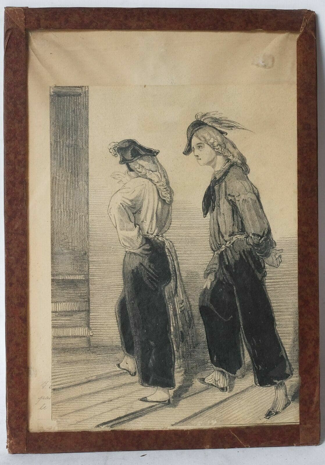 Drawing Two Figures Climbing up the Stairs image 2