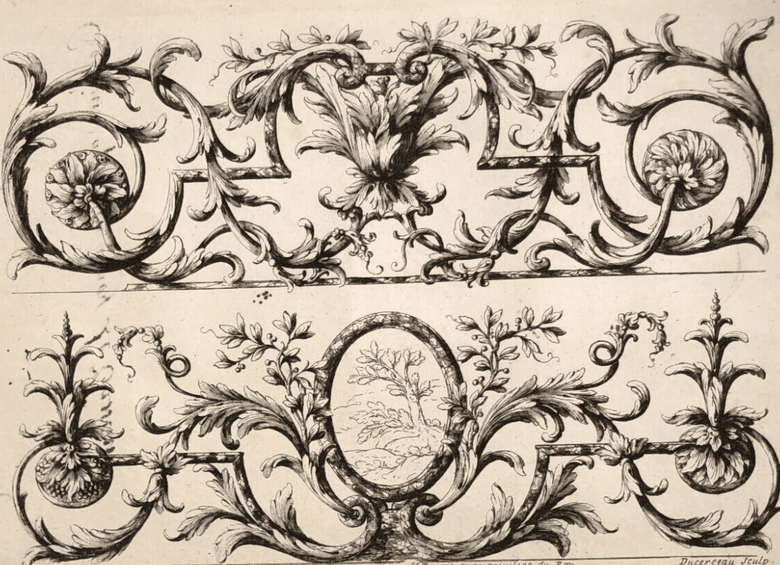 Androuet-Paul DUCERCEAU (1623-1710) Frises x 5 Etchings