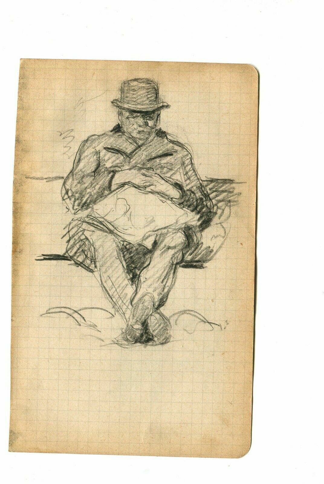 Drawing Man Figure with Newspaper image 2