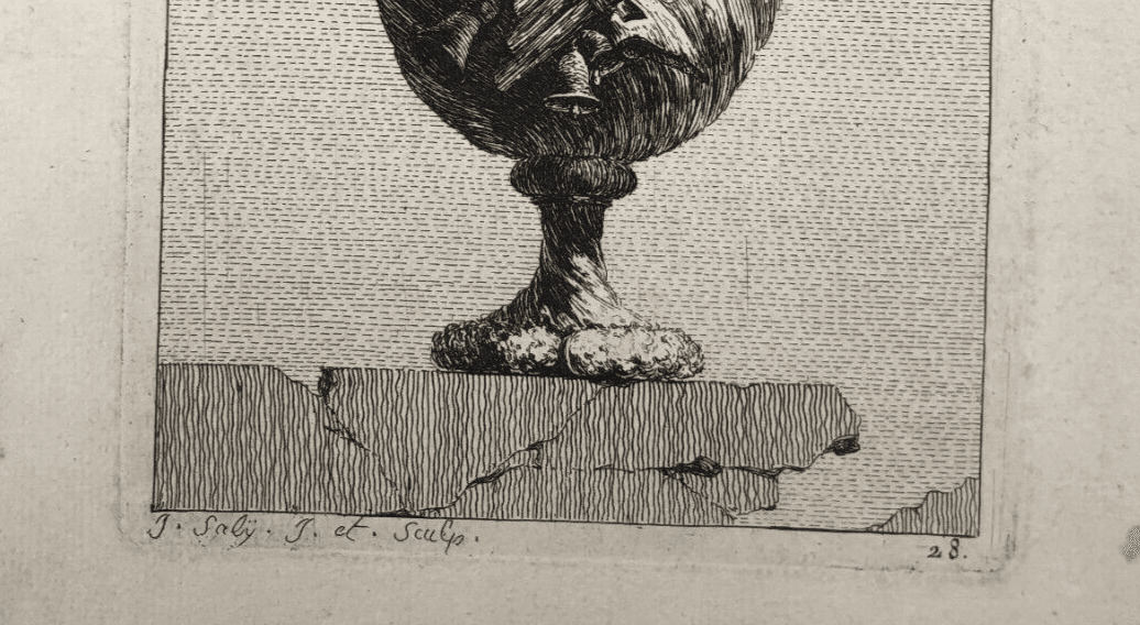 Jacques SALY (1717-1776) Vase Etching image 2