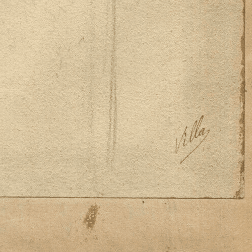Antique Pencil Drawing Original Nude Woman Portrait signed image 4