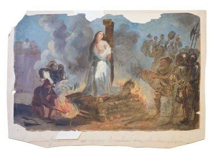 Painting Joan of Arc at the Stack with the British image 2