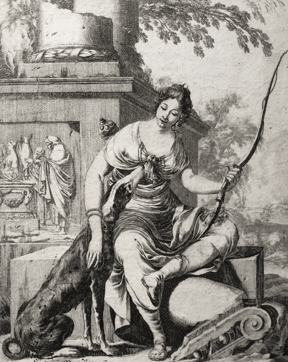 Laurent DE LA HIRE (1606-1656) Diana Etching image 1
