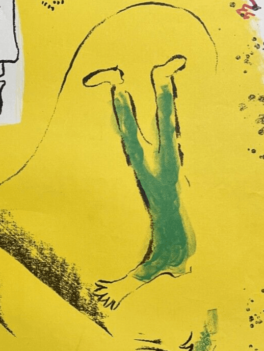Vintage Original Poster Marc Chagall 1970 Galerie Maeght, Mourlot number 602 image 4