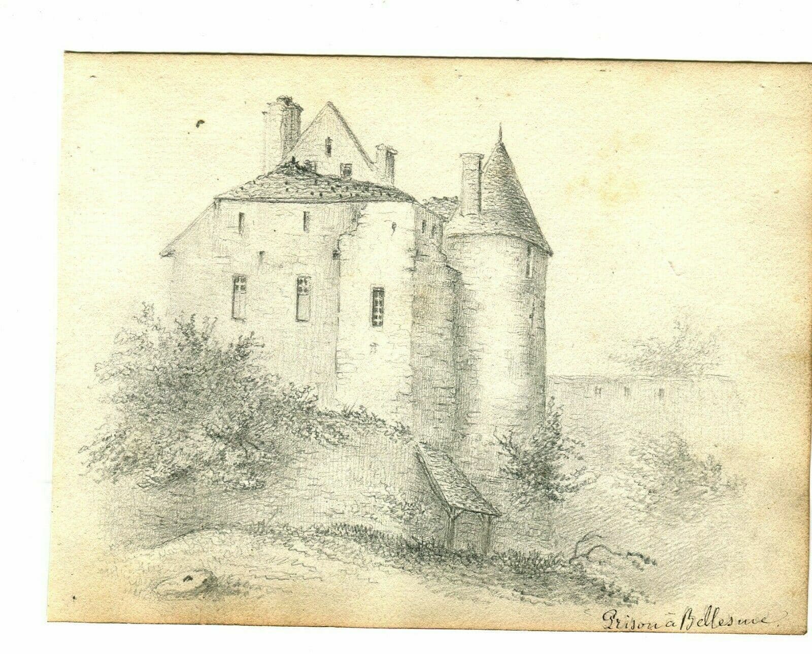Drawing Castle House by a Mountain image 2