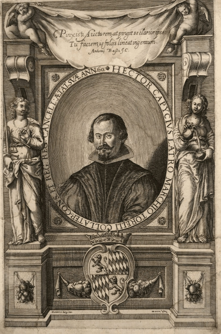 Etching by Domenico GARGIULO (1609-1675) Ettore Capecelatro