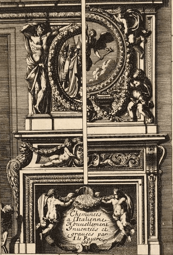 Vintage Etching Original Architecture Jean LEPAUTRE (1618-1682) x3 image 1