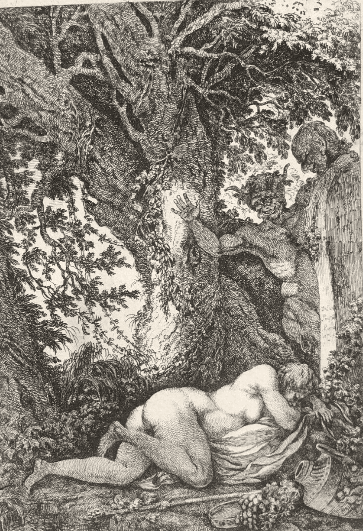 Étienne DE LAVALLÉE-POUSSIN (1735-1802) Sommeil de Silvie Etching