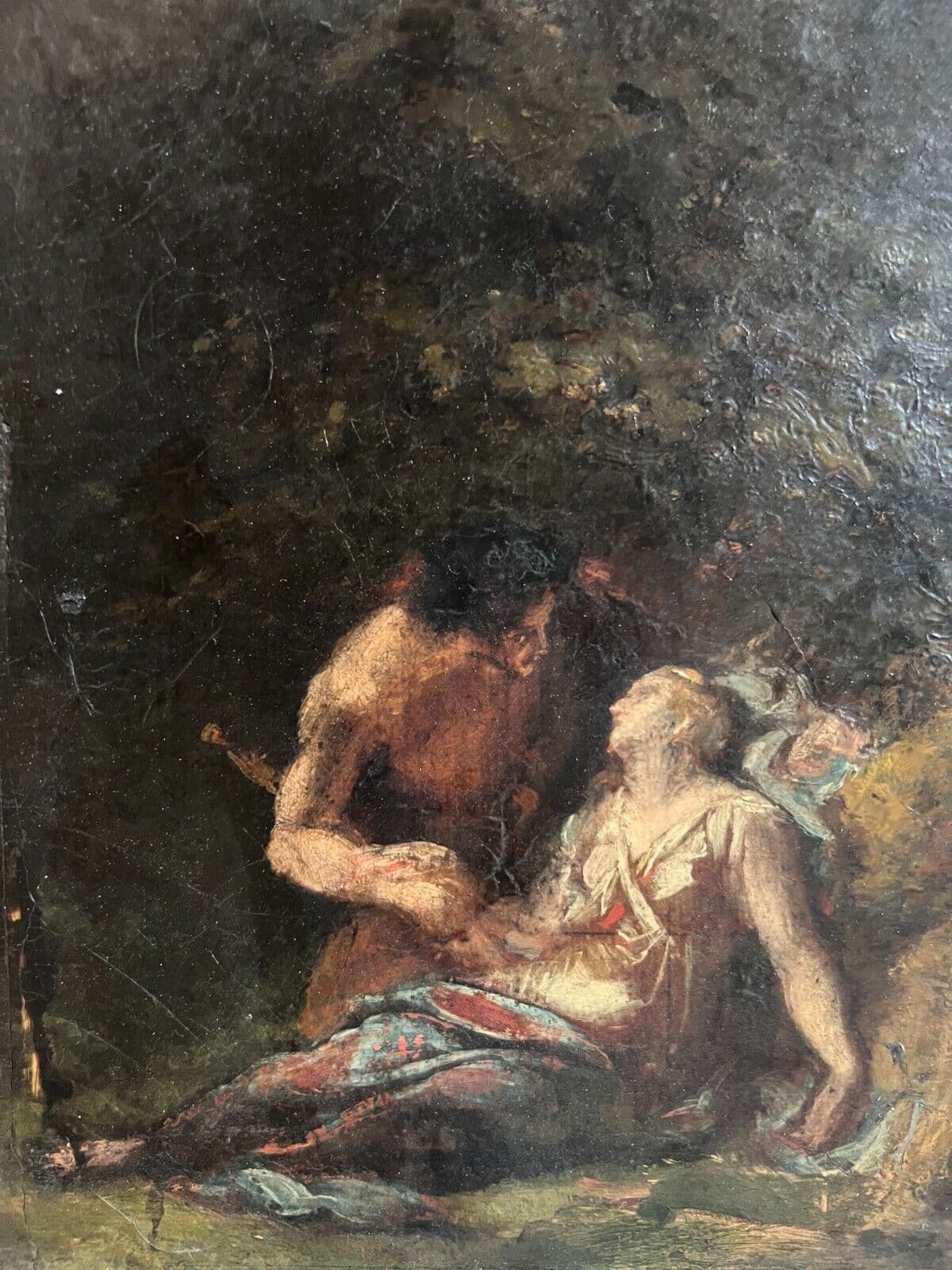 Antique Original Painting Louis HERSENT (1777-1860) Antique Scene