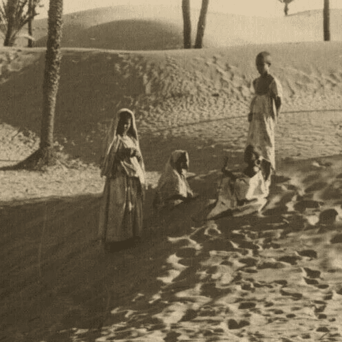 Vintage Photographys R. PROUHO - Desert, Children, Algeria c.1910