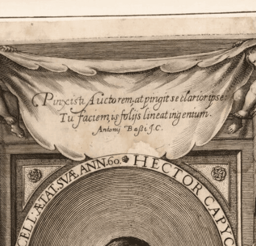 Etching by Domenico GARGIULO (1609-1675) Ettore Capecelatro Portrait image 4
