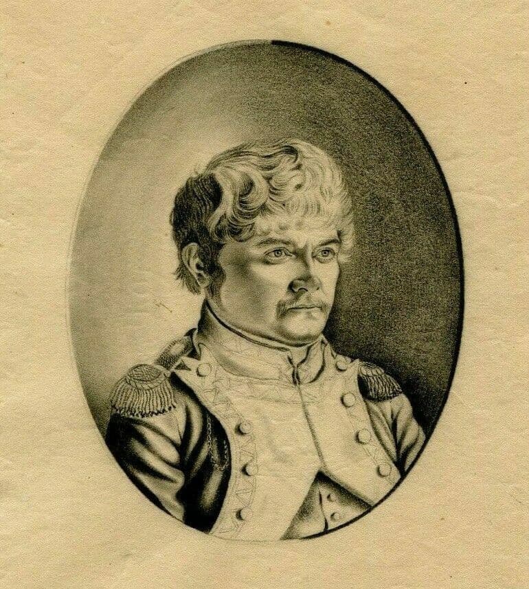 Drawing Military Man Portrait Uniform