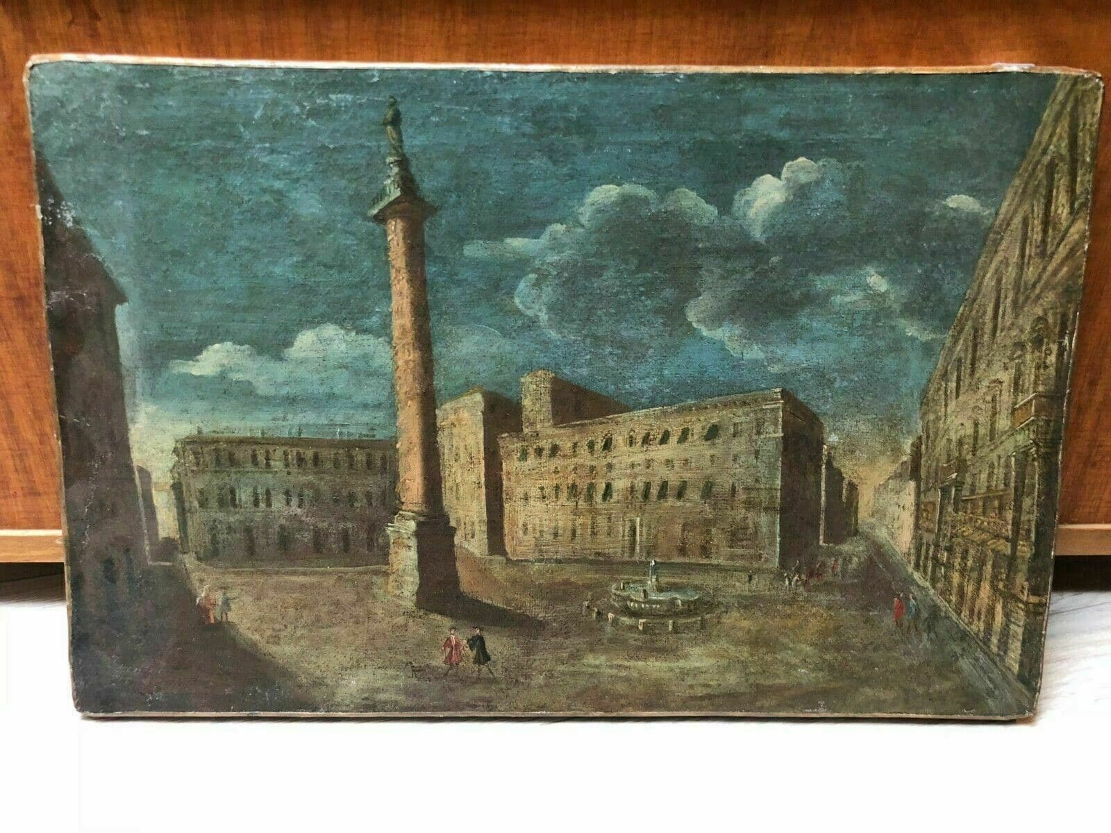 Painting Landscape City Italy