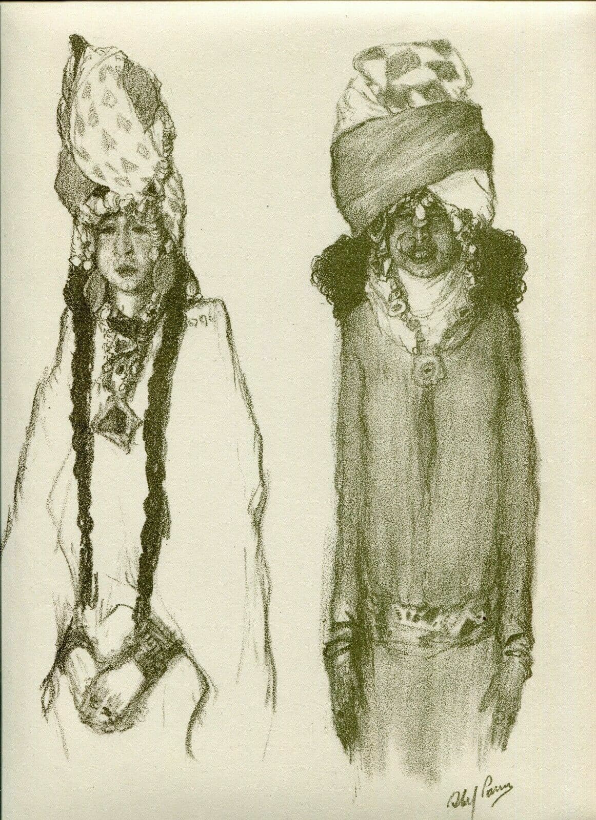 Abel Pfeffermann PANN (1883-1963) Bible, Billah, Zippah Lithography