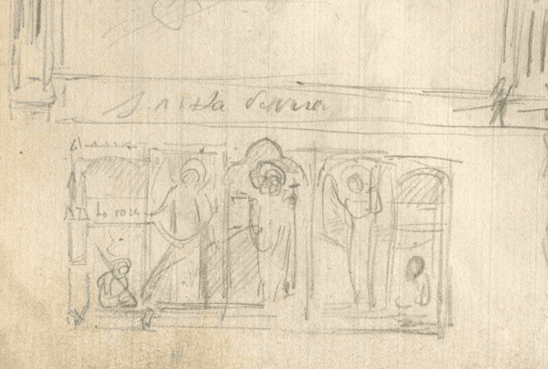 Vintage Pencil Original Drawing Theater Figures Portraits