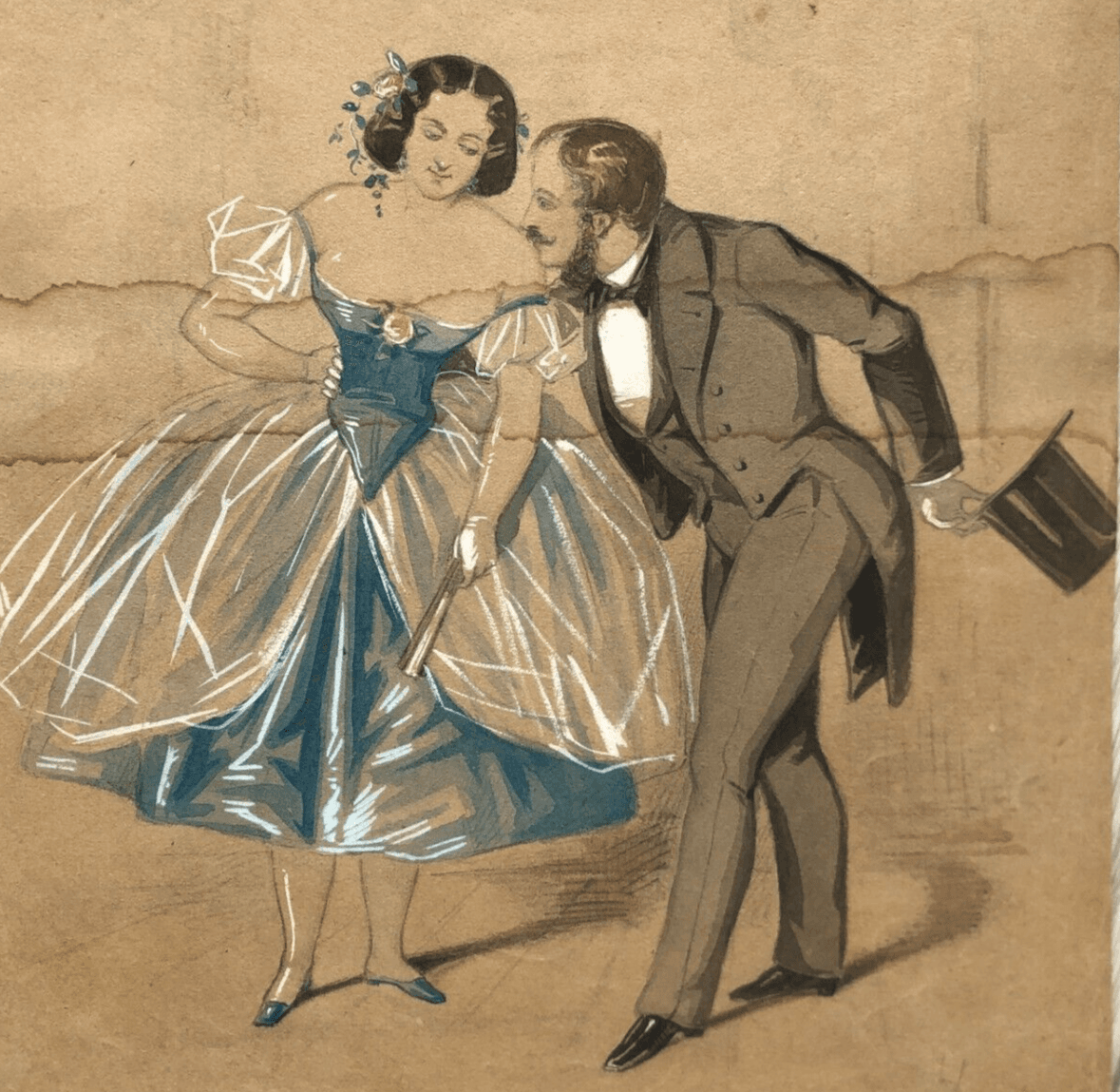 Drawing Couple Dancing image 1