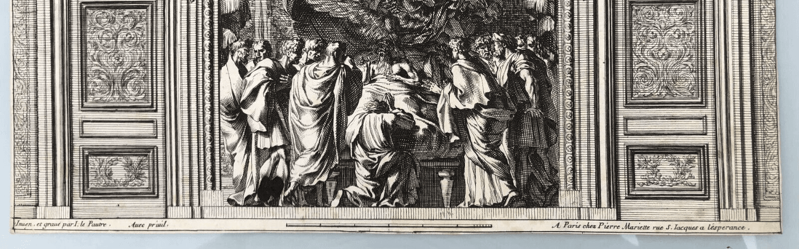 Etching by Jean Le Pautre (1618–1682) Religious Scene, History Architecture image 2