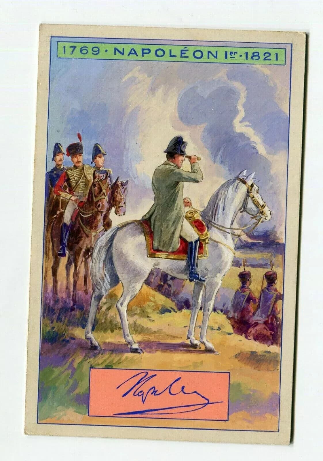 Vintage Military Drawing Original Napoleon, Bataile, Wagram, Illustration