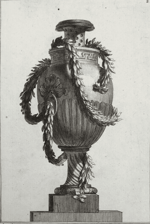 Antique Original Pierre François TARDIEU (1711-1771) Vases Etching x5