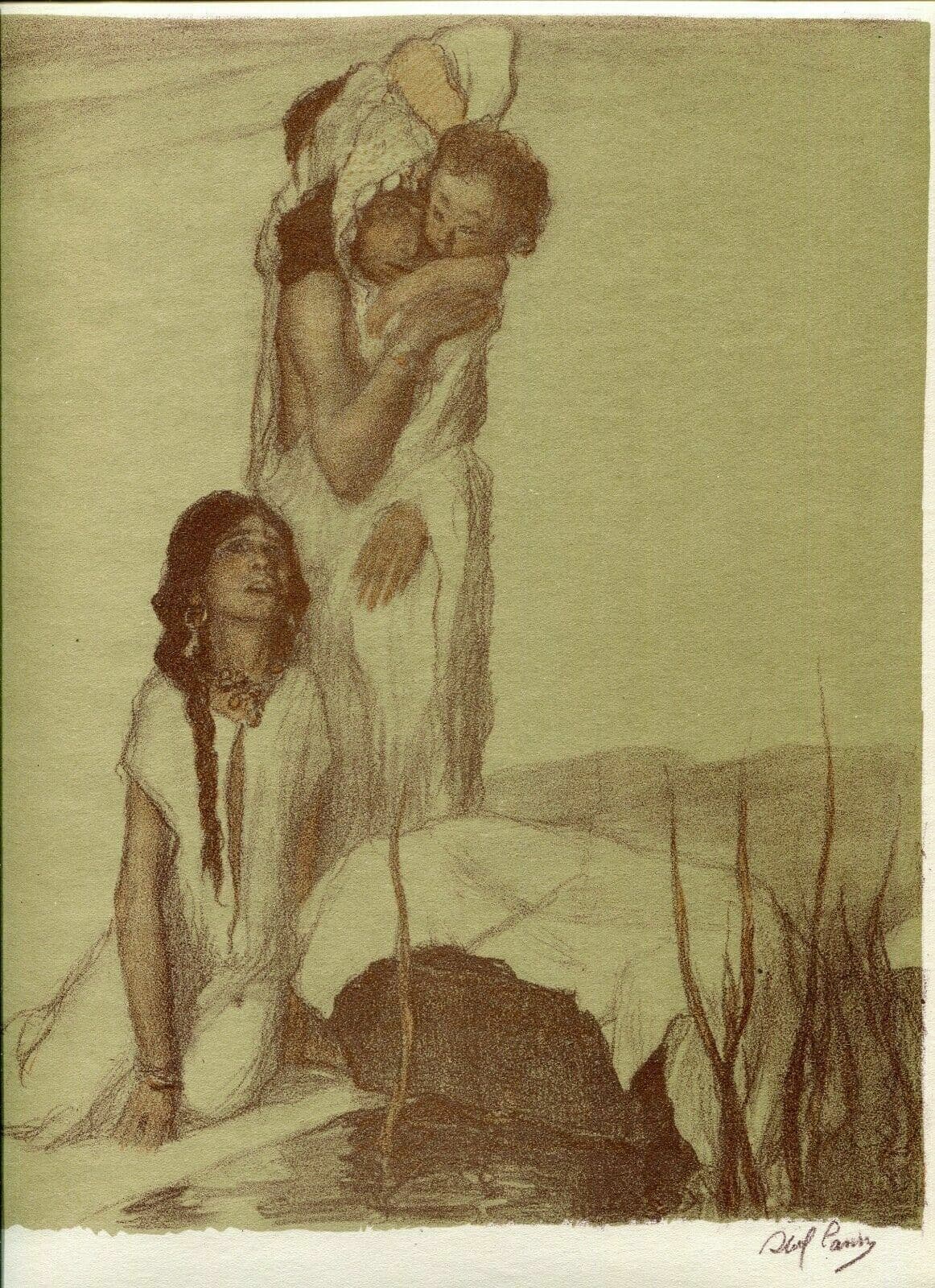 Abel Pfeffermann PANN (1883-1963) Bible, Exodus Lithography image 2
