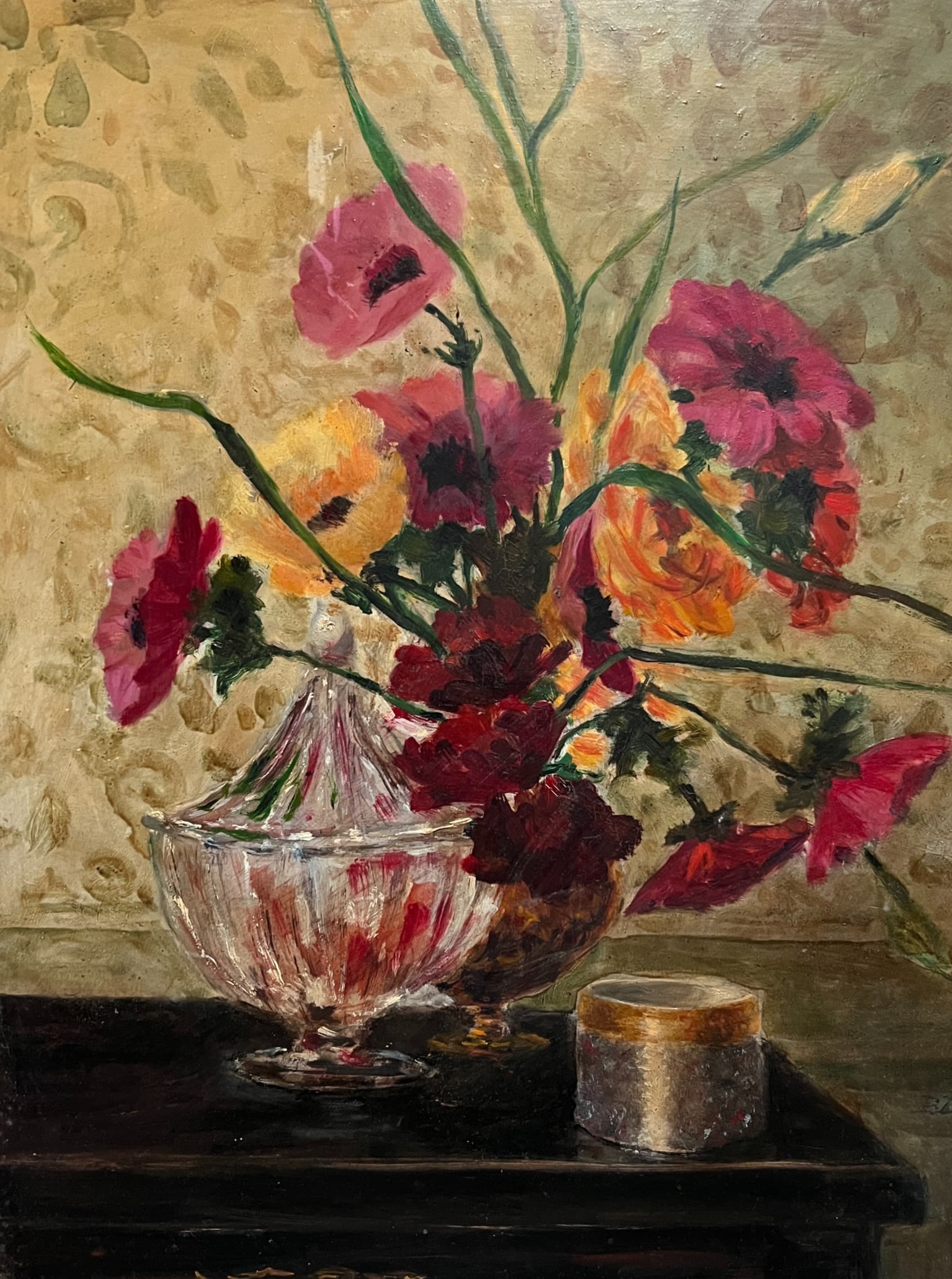 Painting by Pierre DEVAL (1897-1993) Bouquet