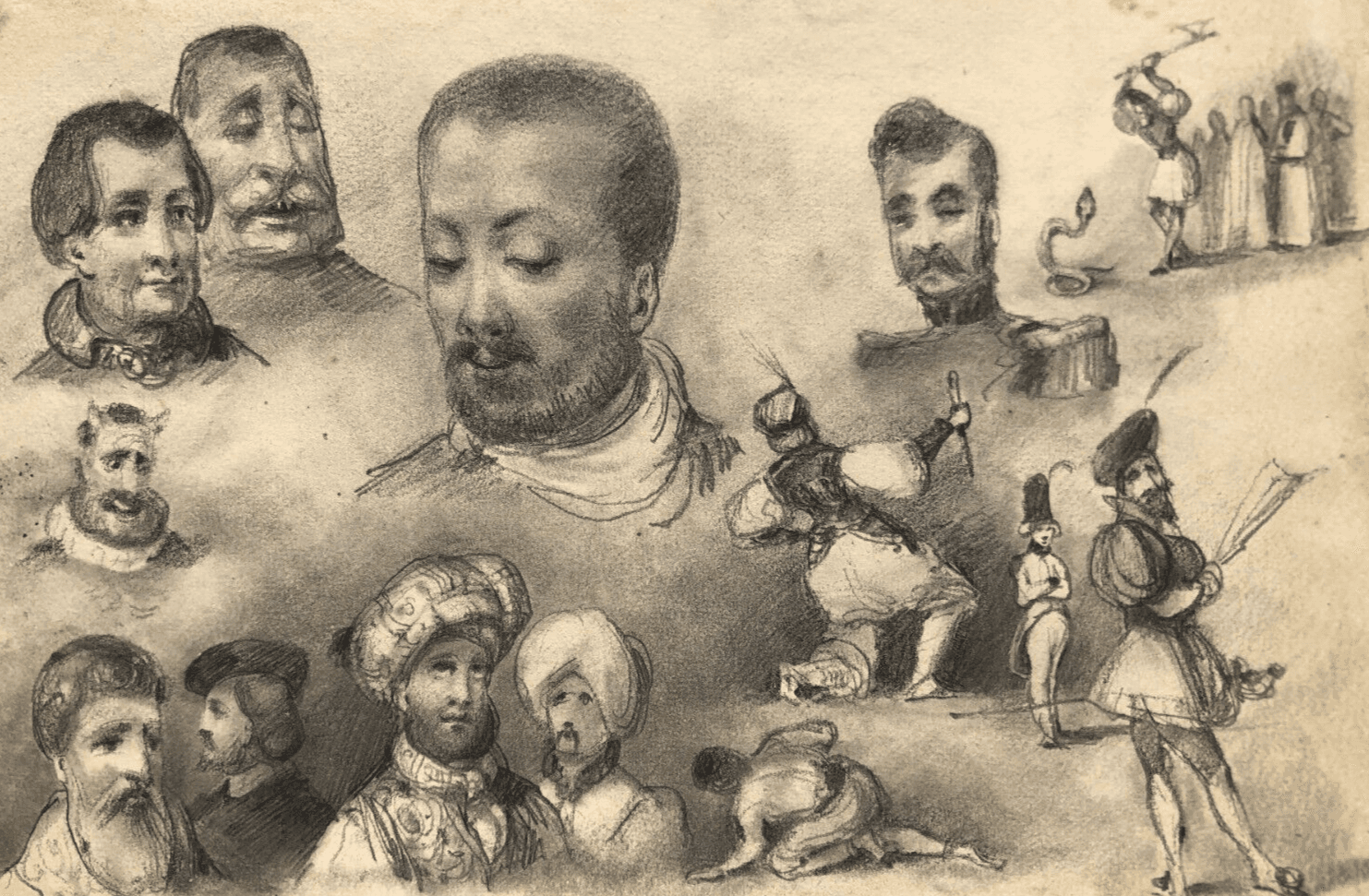 Drawing by Augustin ROGER Men Portraits image 1