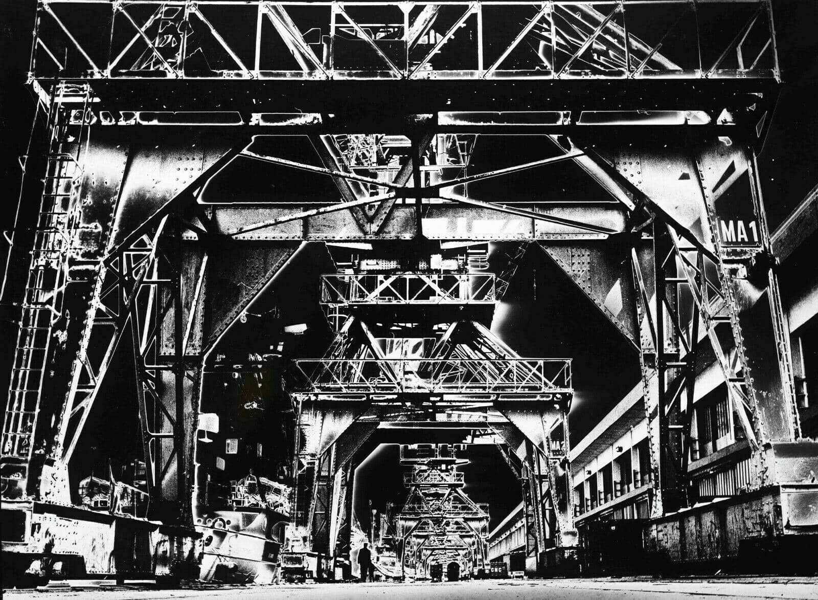 Vintage Photographs ANDRE BRUERE (XXe) Marseille Solarization, Industriel c.1970