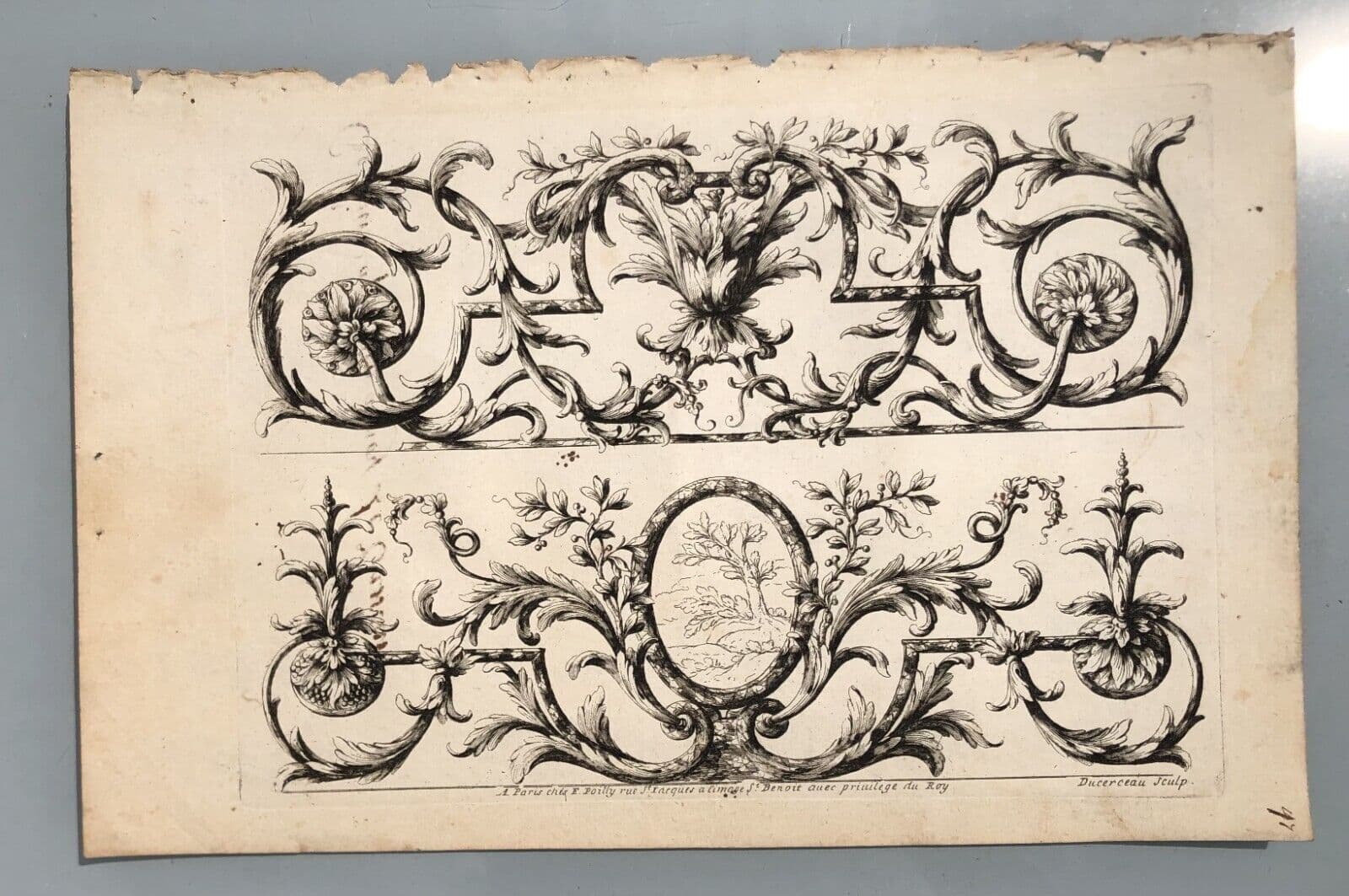 Androuet-Paul DUCERCEAU (1623-1710) Frises x 5 Etchings image 6