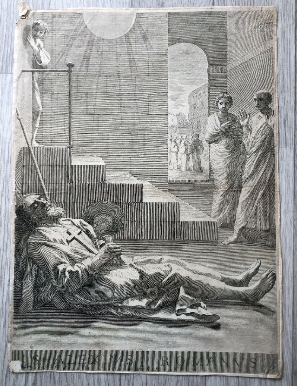 Claude MELLAN (1598-1688) Saint Alexis 1649 Etching image 2