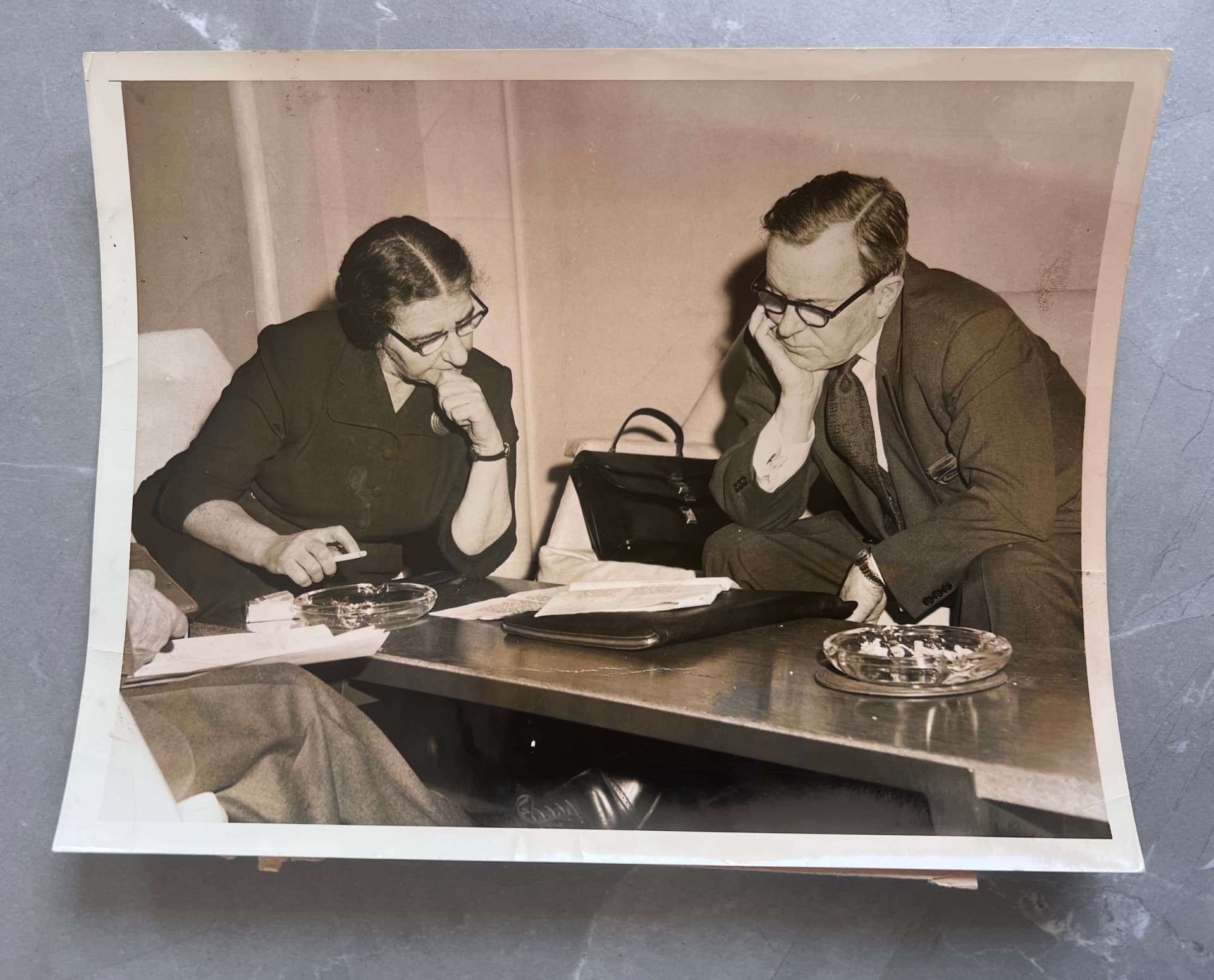 Press Photo International News Photo - Golda Meir and Canadian Foreign Ministor