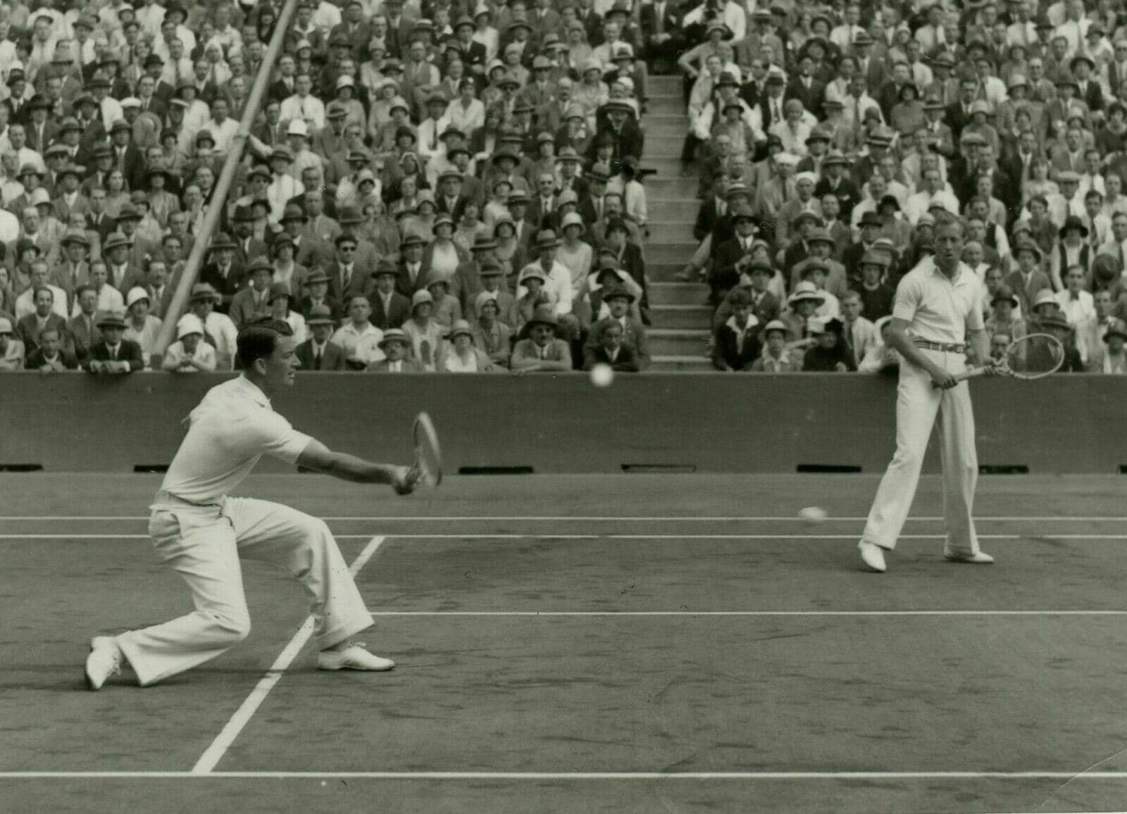 Vintage WIDE WORLD PHOTO PRESS - TENNIS - Coupe Davis,1929 - Allisson, Van Ryn