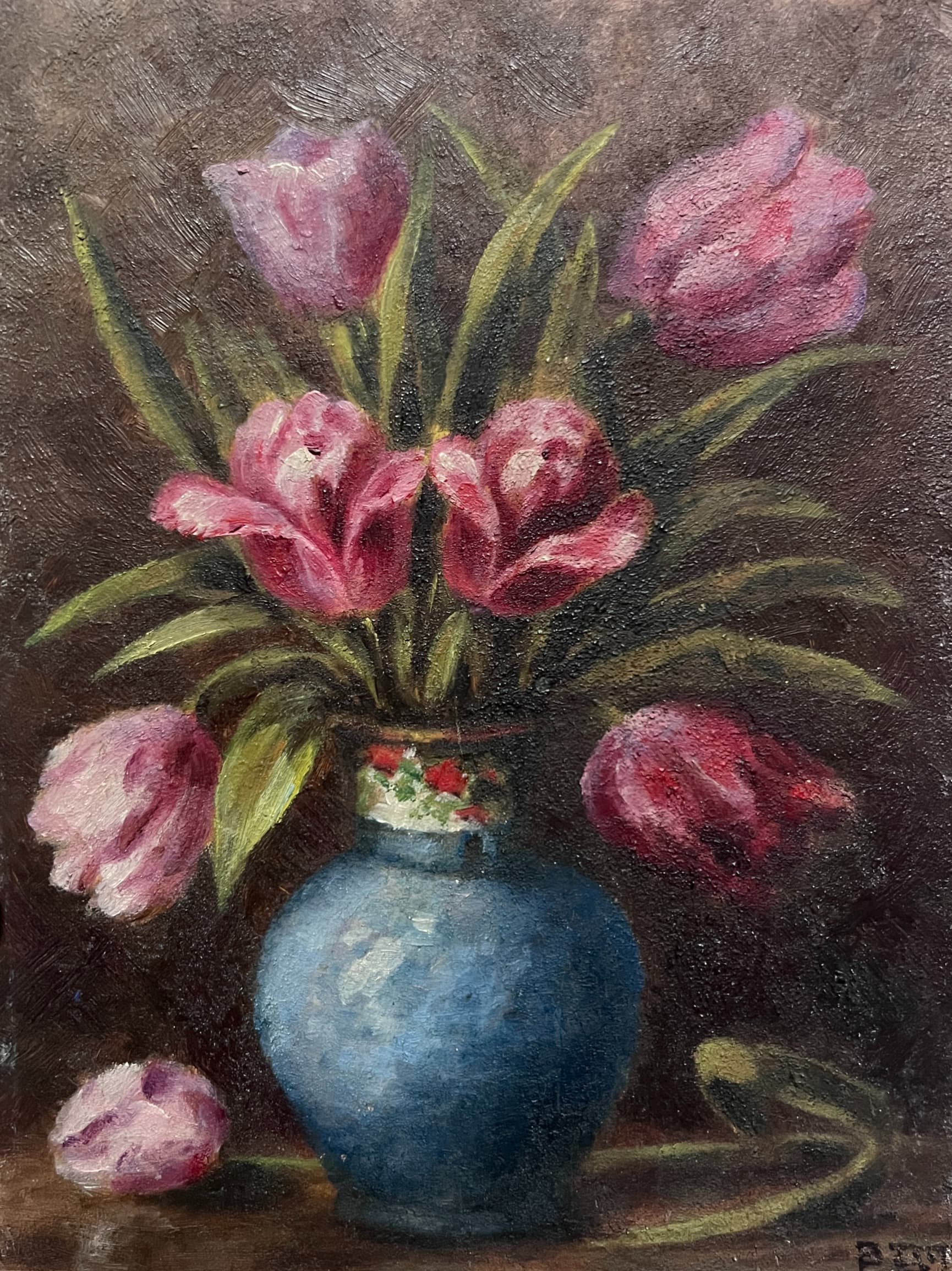 Painting Tulip Bouquet Still Life image 1