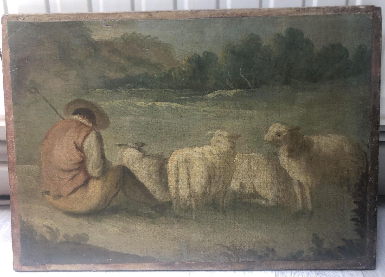 Painting Shepherd with his Flock image 2