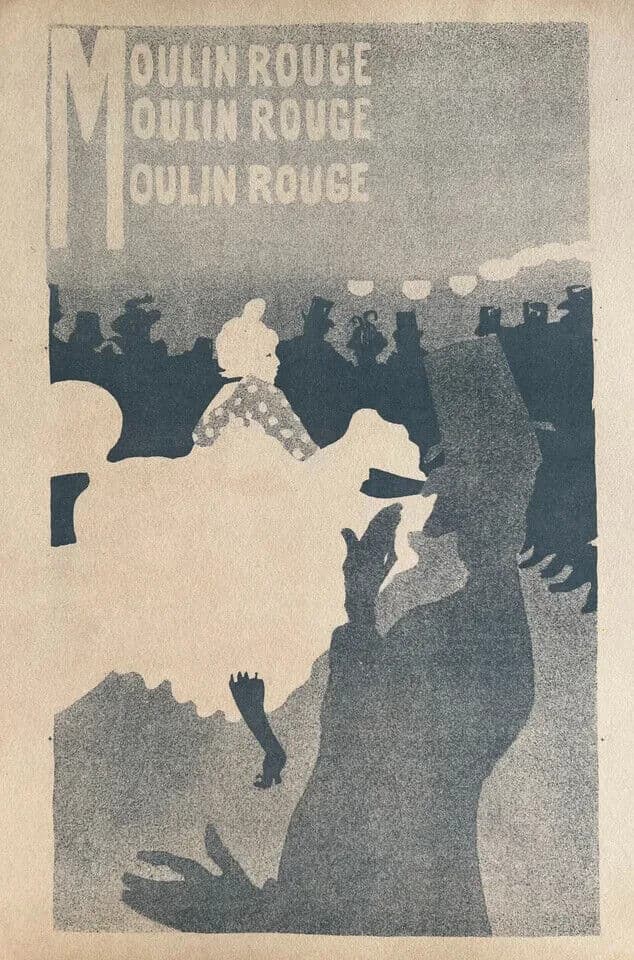 Vintage Print Print Moulin Rouge, Woman Dancing