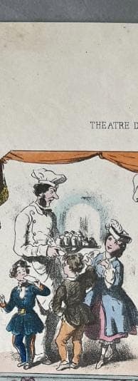 Antique Lithograph - "Théâtre des Marionnettes" (Puppet Theatre) Illustration image 4
