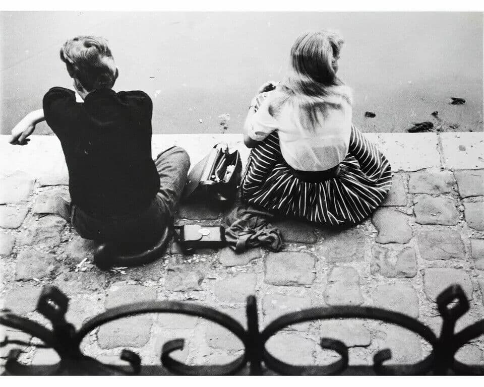 Vintage Photographs Robert GRAINDORGE Couple by the River c. 1970