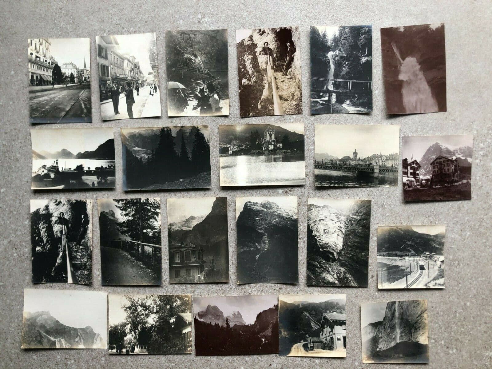 Vintage Photographs Lot x22 Eiger, Fiescherhorn, Wetterhorn, Alpnach 1902
