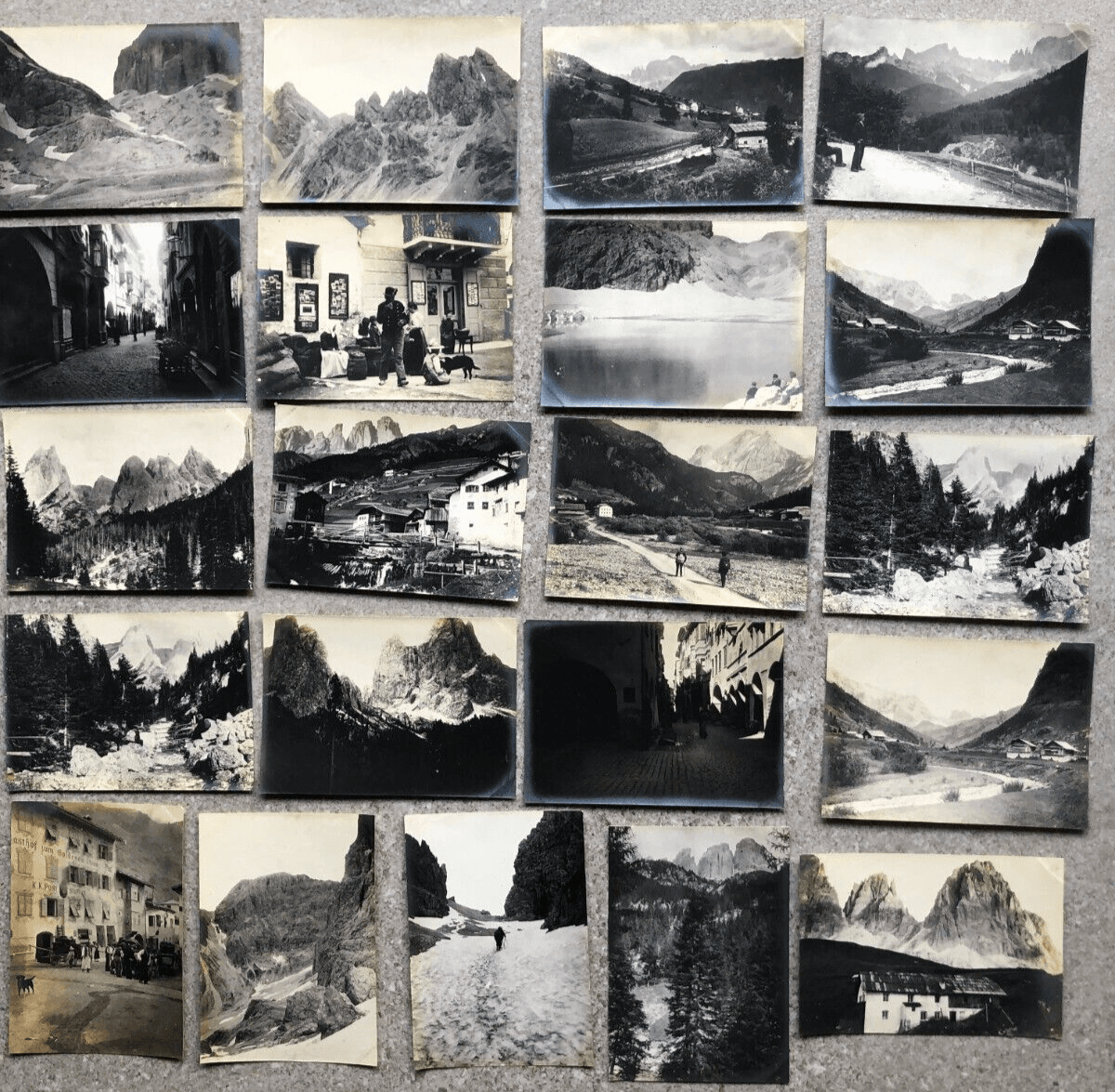 Vintage Photographs Lot x21 Mountain Landscape, Piz Palin, Tirren, Saraguin 1902