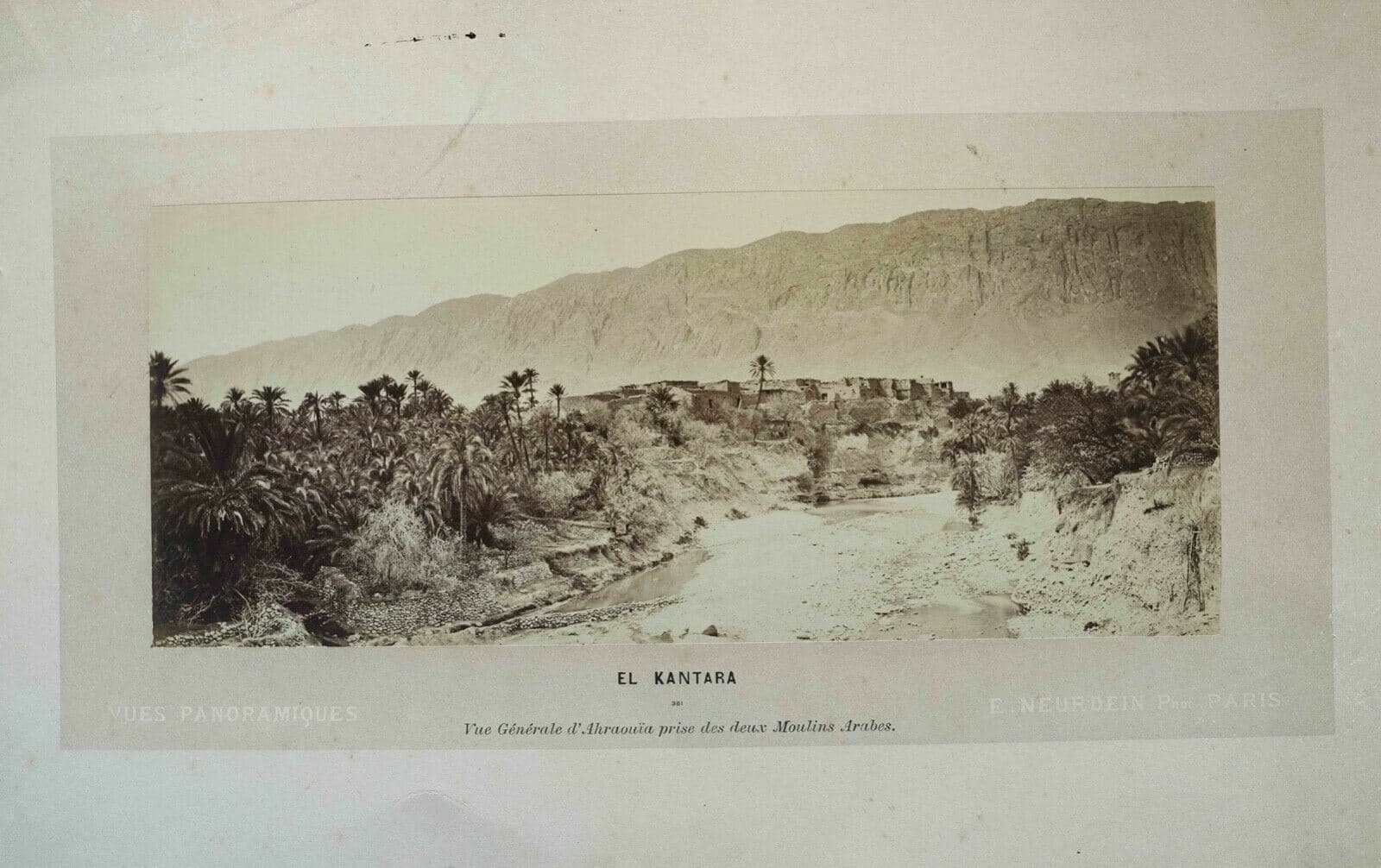 Vintage Photographs E.Neurdein - El Kantara - Ahraouia, Albumen c. 1880 image 2