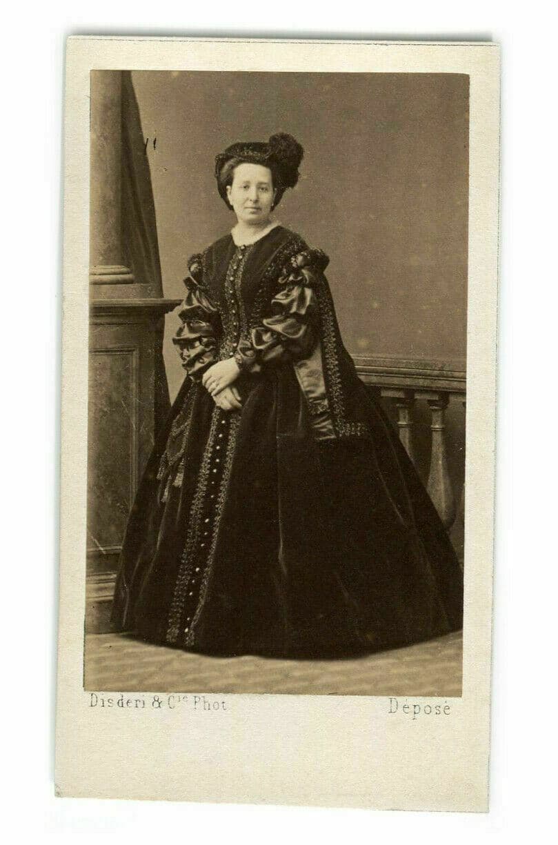 CDV Vintage Photographs DISDERI Italian Soprano Rosina Penco c. 1862