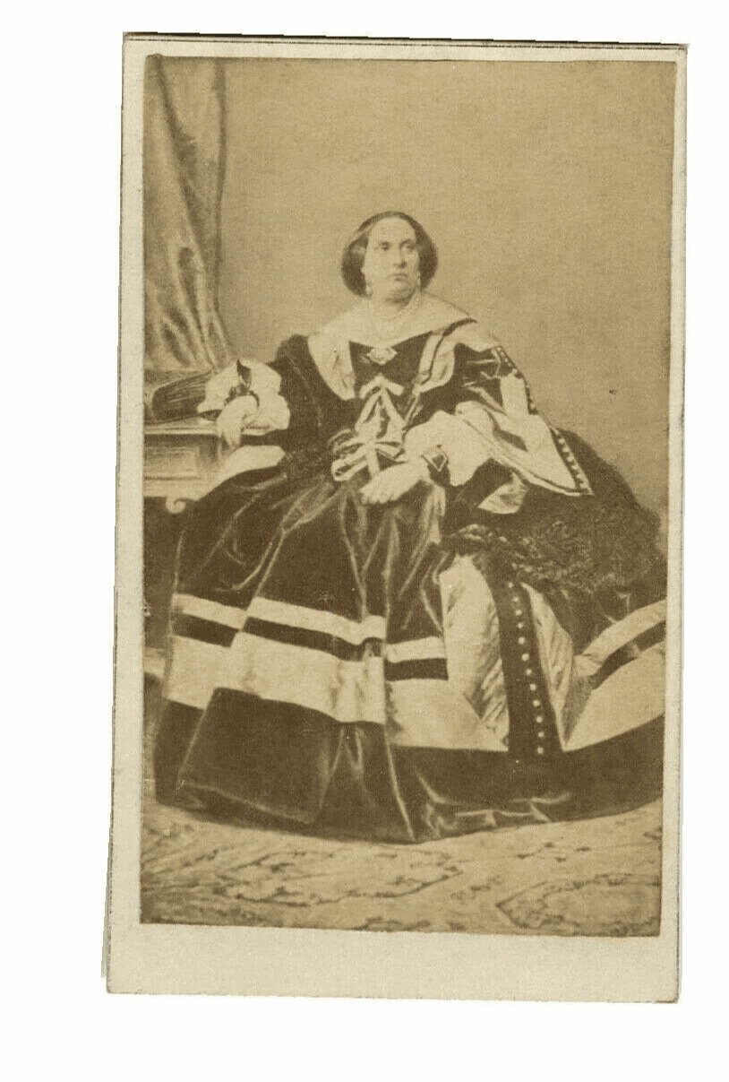 CDV Photographs FURNE - Isabelle II of Spain - María Isabel de Borbon c.1865