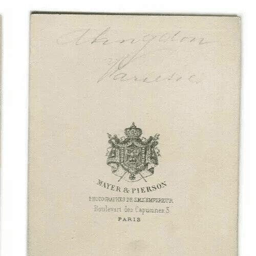 CDV Vintage Photographs MAYER & PIERSON - Abingdon Opera c 1870 image 4