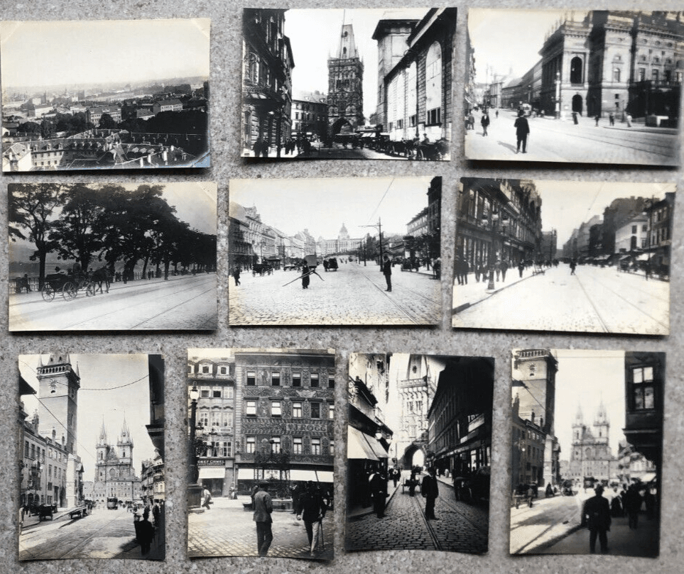 Vintage Photographs Lot x15 Germany Cityview Landscapes 1902