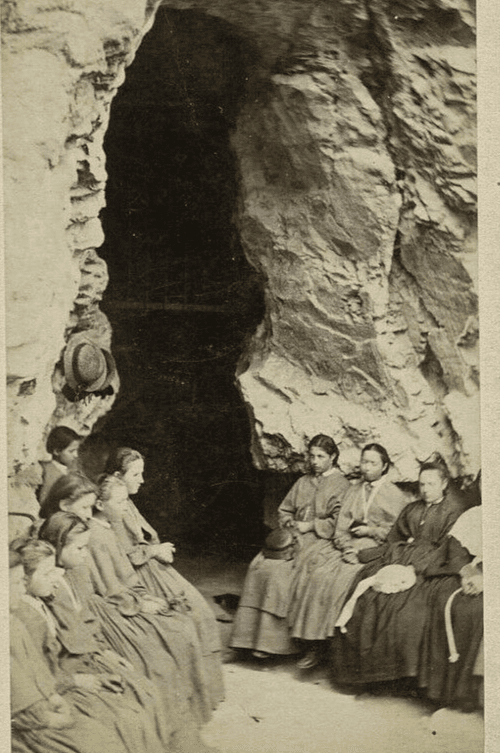 CDV Vintage Photographs - GARCIN - Fairies Caves in St Maurice c. 1870