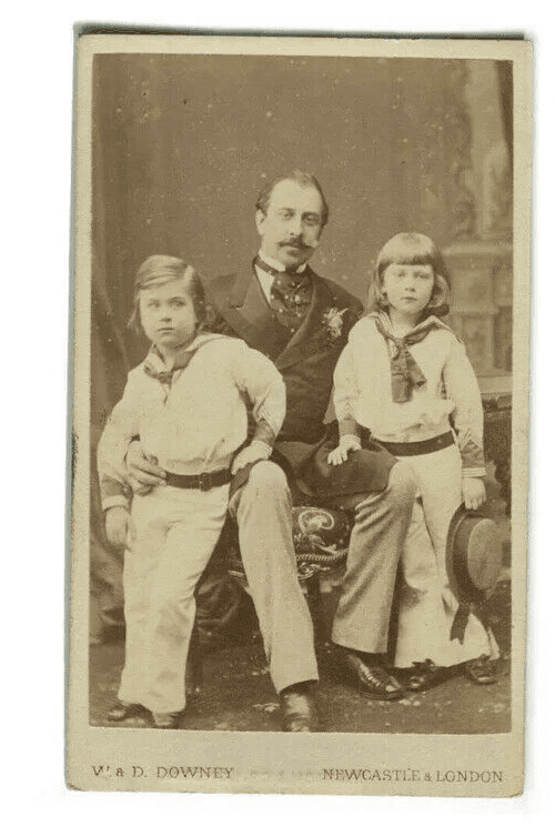 CDV Photographs DOWNE Francis, Duke of Teck and sons, Francis von Hohenstein1865