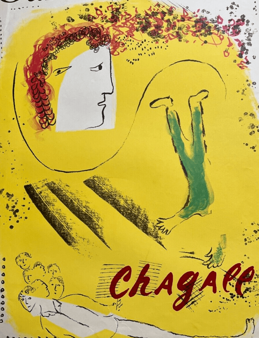 Vintage Original Poster Marc Chagall 1970 Galerie Maeght, Mourlot number 602 image 1