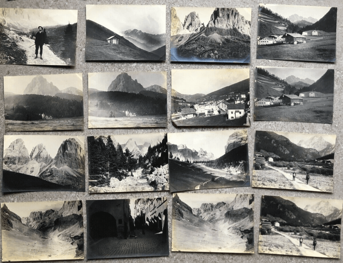 Vintage Photographs Lot x20 Mountain Landscape and People 1902