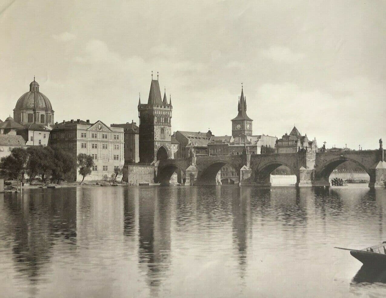 Vintage Photographs Landscape prag, Karlsbrucke und Kleinseite